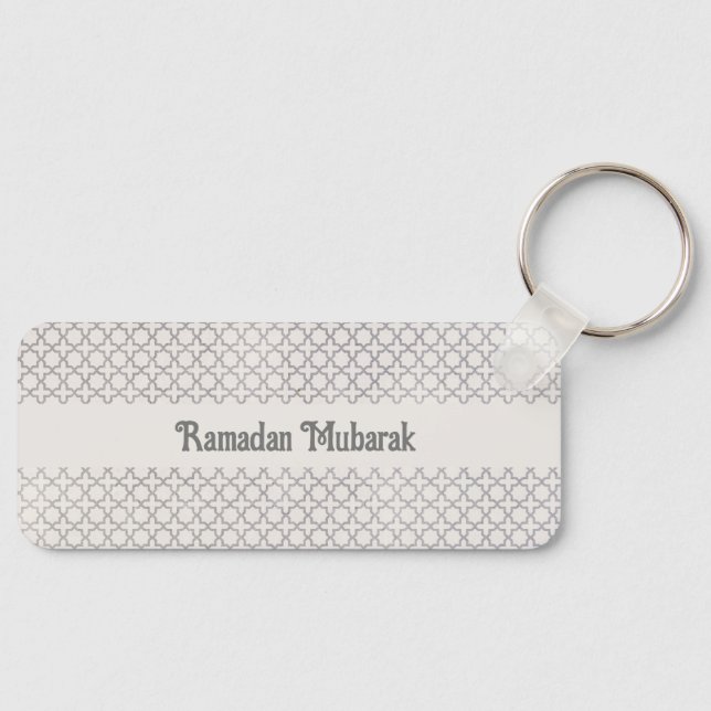 Elegant Arabesque Ornament Keychain (Front)