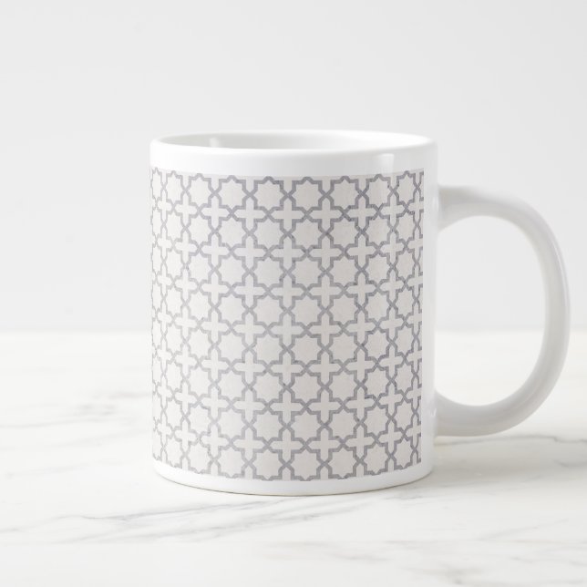 Elegant Arabesque Ornament Large Coffee Mug (Right)