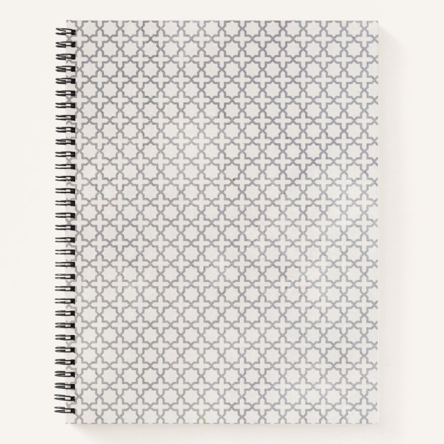 Elegant Arabesque Ornament Notebook (Front)