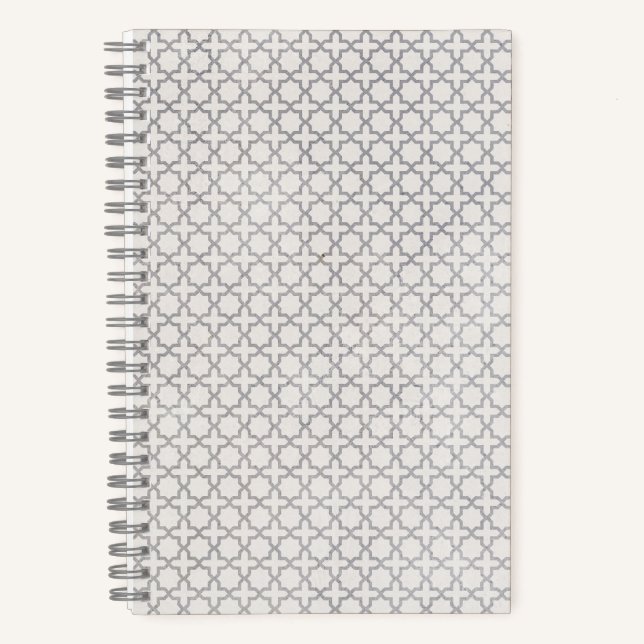 Elegant Arabesque Ornament Notebook (Front)