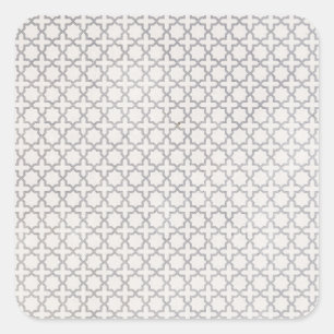Elegant Arabesque Ornament Square Sticker