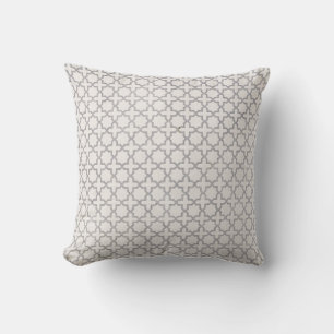 Elegant Arabesque Ornament Throw Pillow