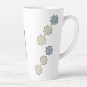 Elegant Arabesque Tile Pattern Mug" Latte Mug