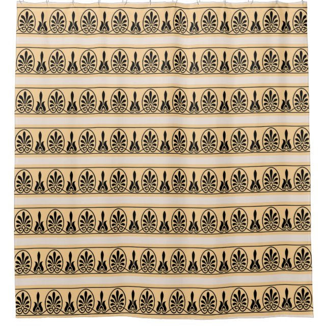 Elegant Arabesque Vector Pattern in Peach & Beige (Front)