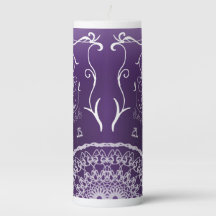 Elegant Arabian calligraphy Pillar Candle