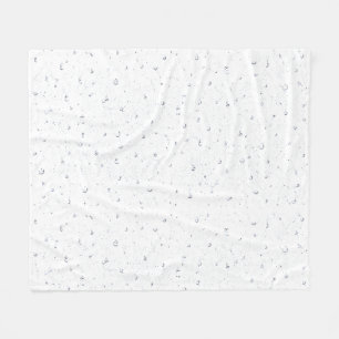 Elegant Arabic Alphabet Letters Typography Art Fleece Blanket