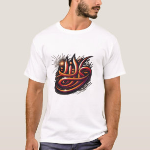 Elegant Arabic Calligraphy Artwork – Modern Islami T-Shirt