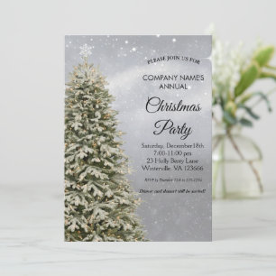 Élégant arbre de Noël festif Invitation
