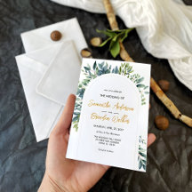 Elegant Arch Greenery Floral Foliage Wedding