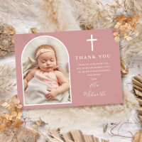 Elegant Arch Photo Dusty Rose Pink Baptism