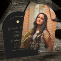 Elegant arch photo graduation party