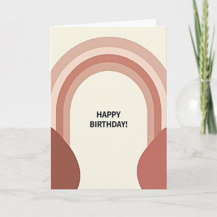 Elegant Arched Birthday Card