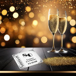 Elegant Art Deco Black & White 80th Birthday Party Square Paper Coaster<br><div class="desc">Add bold Art Deco style to a 80th birthday party with these elegant black and white paper coasters. Featuring a striking geometric layout, oversized milestone number, and classic architectural detailing, this refined design brings timeless sophistication to any celebration. The crisp monochrome palette creates a clean, modern tablescape ideal for cocktail...</div>