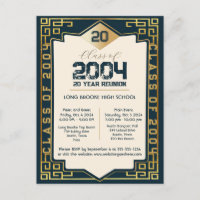 Elegant Art Deco Class of 2004 20 Year HS Reunion