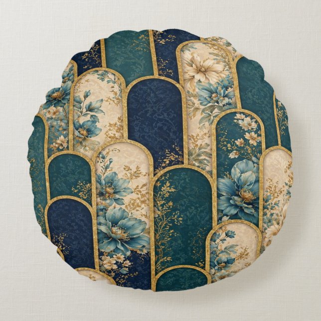 Elegant Art Deco Decorative Cushion (Front)