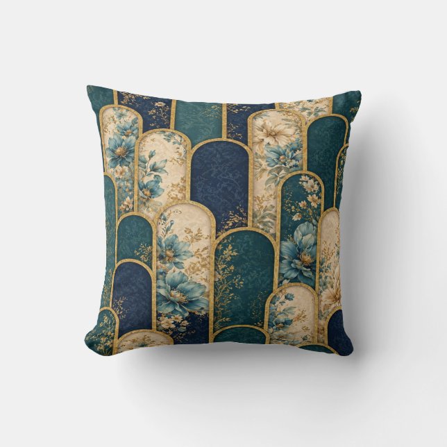 Elegant Art Deco Decorative Cushion (Front)