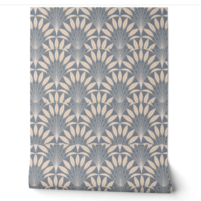 "Elegant Art Deco fan Wallpaper| Vintage Geometric Wallpaper (Unrolling)