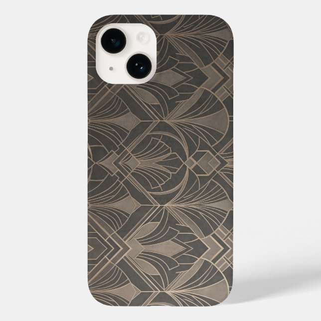 Elegant Art Deco Geometric Pattern iPhone Case (Back)