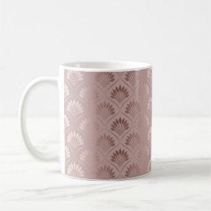 Elegant art deco gold lattice pattern coffee mug