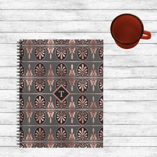 Elegant Art Deco in Copper and Black Notebook (Creator Uploaded)