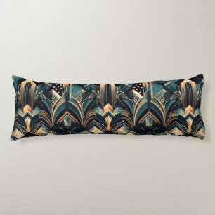 elegant art deco pattern  body pillow