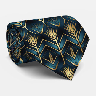 Elegant art deco pattern tiled tie
