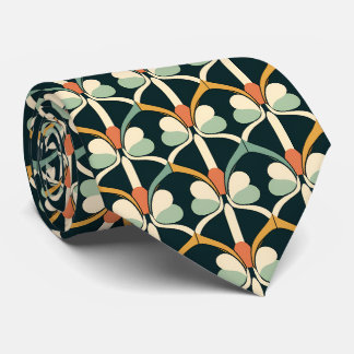 Elegant art deco pattern tiled  tie
