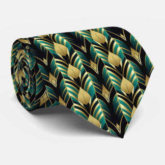 Elegant art deco pattern tiled  tie
