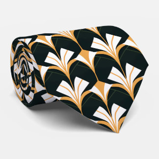 Elegant art deco pattern tiled tie