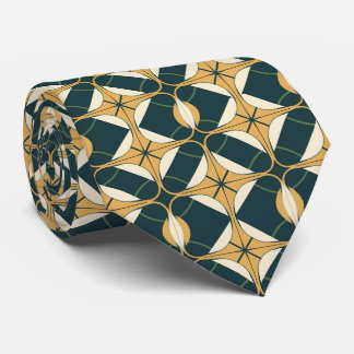 Elegant art deco pattern tiled tie