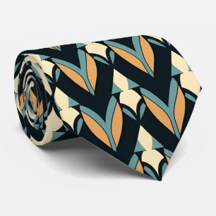 Elegant art deco pattern tiled tie