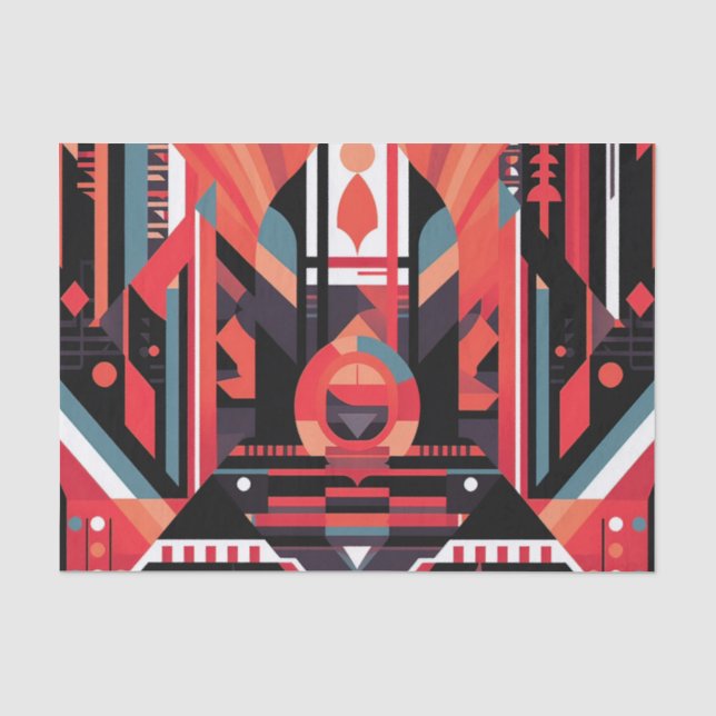Elegant art deco pattern  tissue paper (Front)