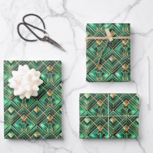 Elegant Art Deco tiled pattern party  Wrapping Paper Sheet