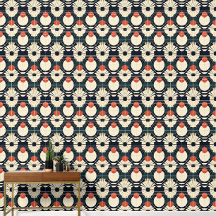 elegant art Deco tiled pattern  Wallpaper