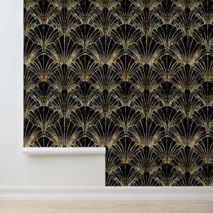 Elegant art deco tiled pattern wallpaper