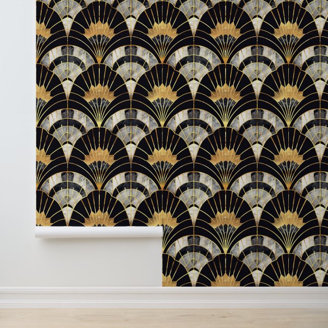 Elegant art deco tiled pattern  wallpaper (Application)
