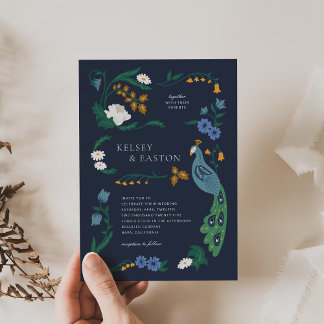 Elegant Art Deco Wedding Invitation