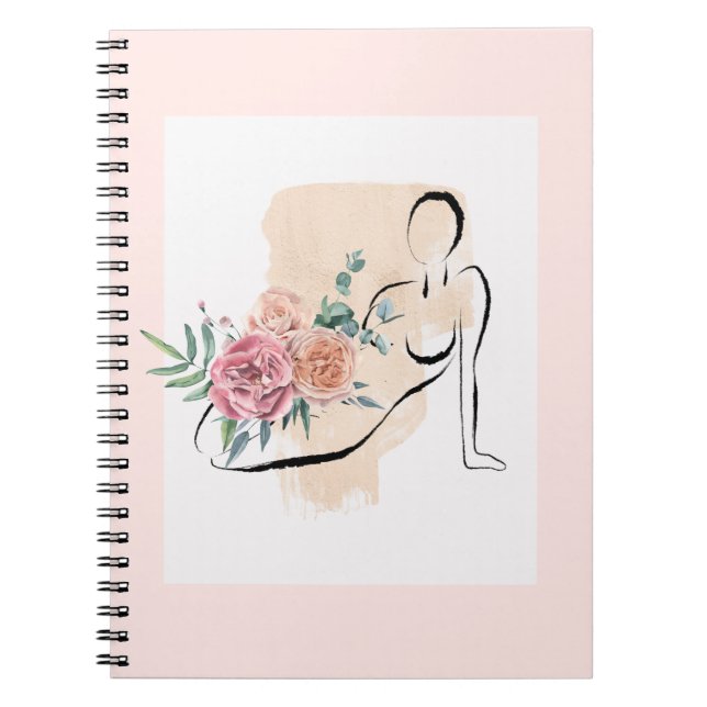 Elegant Art Design Spiral Photo Notebook 80 Pages (Front)