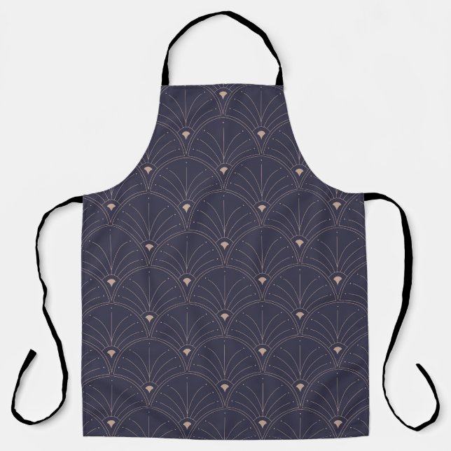 Elegant art nouveau, minimalist pattern. apron (Front)