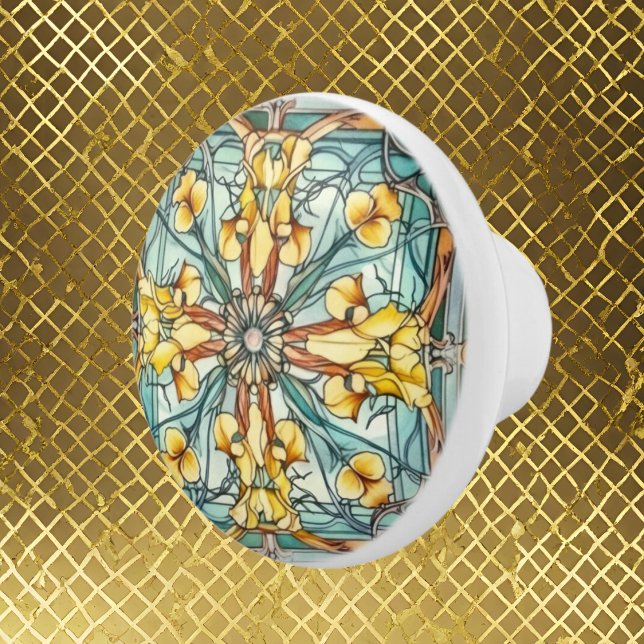 elegant art nouveau pattern  ceramic knob (Creator Uploaded)