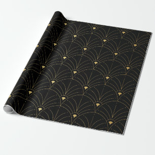 Elegant art nouveau seamless pattern. Abstract min Wrapping Paper
