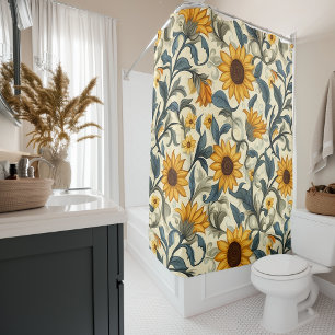 Elegant Art Nouveau Sunflower Pattern