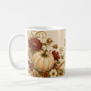 Elegant Art Nouveau Thanksgiving Dinner Coffee Mug