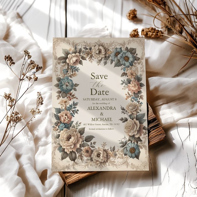 Elegant Art Nouveau Wedding Invitation (Creator Uploaded)