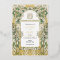 Elegant Art Nouveau Wedding Invitation Gold Foil