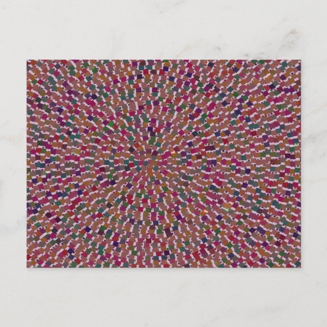 Elegant Artist created Energy Texture GOODLUCK fun Postcard (Front)