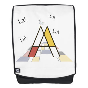 Elegant artistic letter monogram. Letter A Backpack