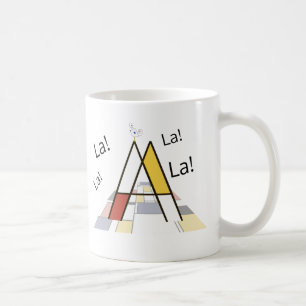 Elegant artistic letter monogram. Letter A Coffee Mug