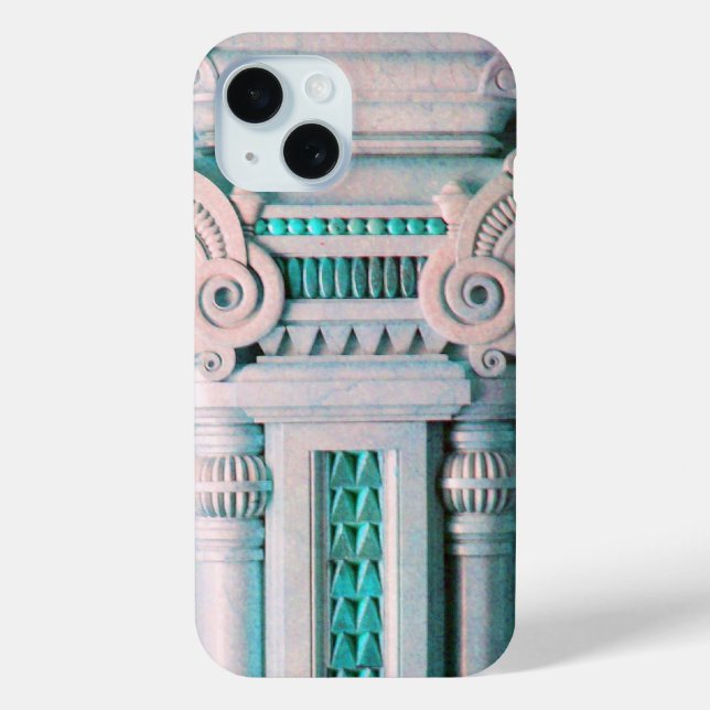 ELEGANT ARTISTIC PINK BLUE FANTASY DECOR Case-Mate iPhone CASE (Back)