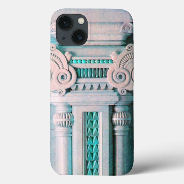 ELEGANT ARTISTIC PINK BLUE FANTASY DECOR Case-Mate iPhone CASE (Back)